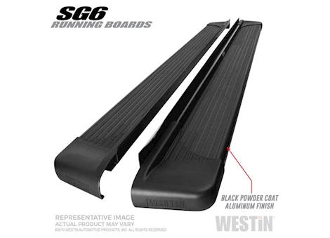 Westin Automotive 83 INCHES BLACK SG6 RUNNING BOARDS (BRKT SOLD SEP)