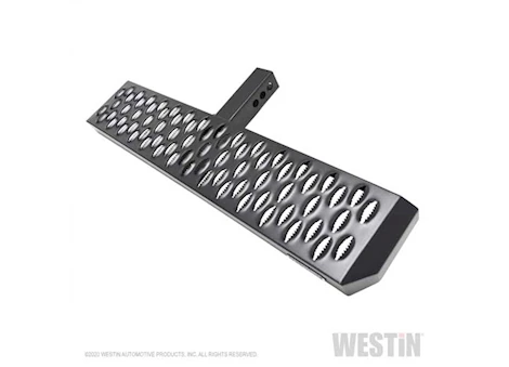 Westin Automotive 34in step for 2in receiver grate steps hitch step grate steps textured black Main Image