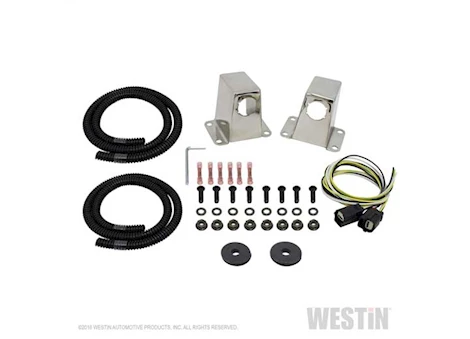 Westin Automotive 14-16 silv/sierra 1500/2500/3500 hd/14-20 suburban/tahoe sensor relocator front polished Main Image