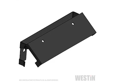 Westin Automotive Winch mount license plate re-locator black Main Image