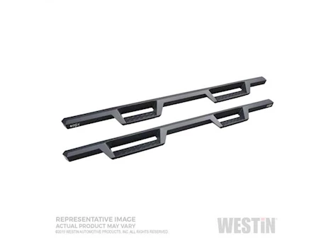 Westin Automotive 19-c silv/sierra 1500/20-c silv/sierra 2500/3500 hd dbl cab txt black hdx drop nerf bars Main Image