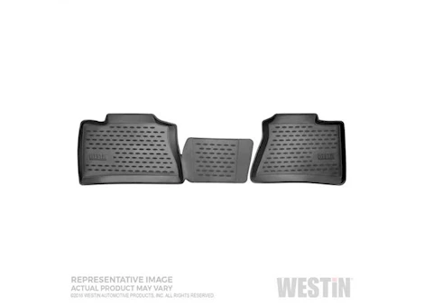 Westin Automotive 12-18 ram 1500/2500/3500 crew cab(19-c ram 1500 classic) black profile floor liners 2nd row Main Image