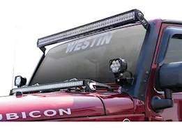 Westin Automotive 07-18 wrangler snyper pillar led lit mt-textured black