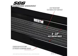 Westin Automotive 83 inches black sg6 running boards (brkt sold sep)