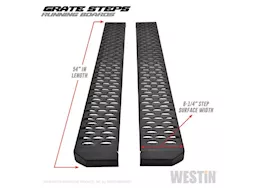 Westin Automotive Textured black running boards 54 inches textured black grate steps running board (brkt sold sep)