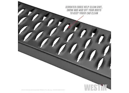 Westin Automotive Textured black running boards 83 inches textured black grate steps running board (brkt sold sep)