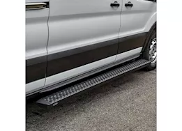 Westin Automotive 15-c transit van 150/250/350(36in driver side & 97in pass side)grate steps running boards txt black
