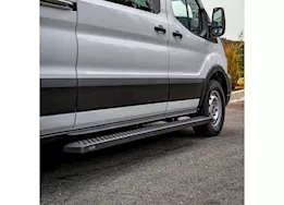 Westin Automotive 15-c transit van 150/250/350(36in driver side & 97in pass side)grate steps running boards txt black