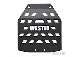 Westin Automotive 18-c wrangler jl textured black transfer case skid plate