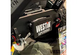 Westin Automotive Winch mount license plate re-locator black