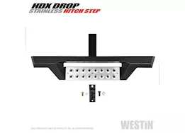 Westin Automotive Hdx stainless drop hitch step 34in for 2in receiver textured black