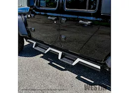 Westin Automotive 20-c gladiator textured black hdx drop nerf step bars