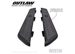 Westin Automotive 14-19 silv/sierra 1500/15-19 silv/sierra 2500/3500 dbl cab textured black outlaw nerf step bars