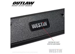 Westin Automotive 14-19 silv/sierra 1500/15-19 silv/sierra 2500/3500 dbl cab textured black outlaw nerf step bars