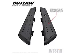 Westin Automotive 19-c ram 1500 crew cab(excl. 19-c ram 1500 classic)textured black outlaw nerf step bars