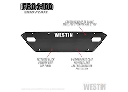 Westin Automotive 19-c ram 1500(excl. rebel)textured black pro-mod skid plate