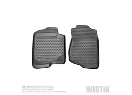 Westin Automotive 07-13 silverado 1500/2500hd/3500hd crew cab black profile floor liners front row