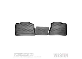 Westin Automotive 14-18 silverado 1500/2500hd/3500hd crew cab black profile floor liners 2nd ro