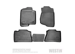 Westin Automotive 16-17 tacoma access cab black profile floor liners front/2nd row