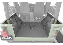 BedRug 97-06 wrangler tj 4pc rear composite cargo kit gray bedtred(includes tailgate)